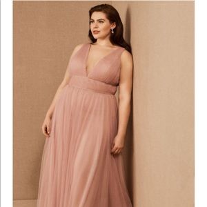 Jenny Yoo Sarita dress in whipped apricot